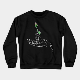 Single Line - Growth (White) Crewneck Sweatshirt